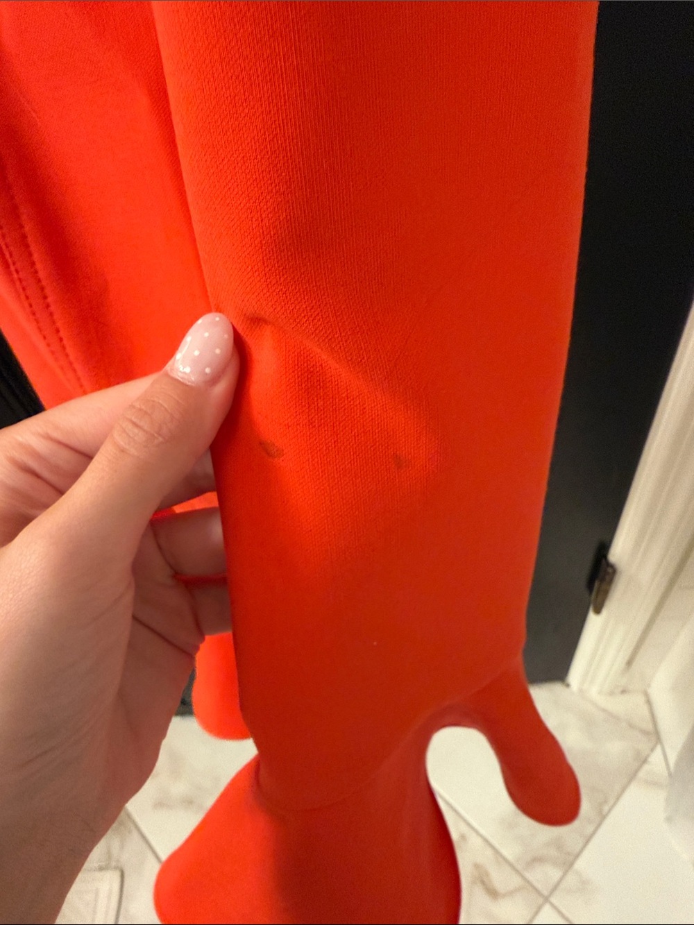 Likely Bright Red Ruffle Strapless Mini Dress - Picture 4 of 5